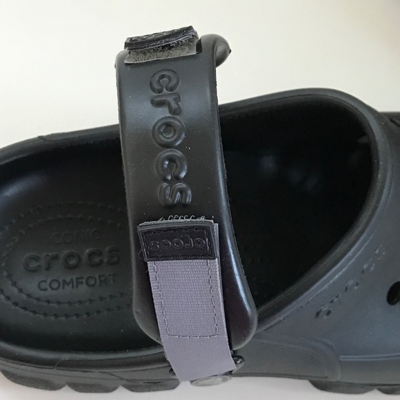 CROCS Clogs Off-road Sport Clog Black Men’s Size 10 Women’s Size 12 NWOT - Picture 7 of 16